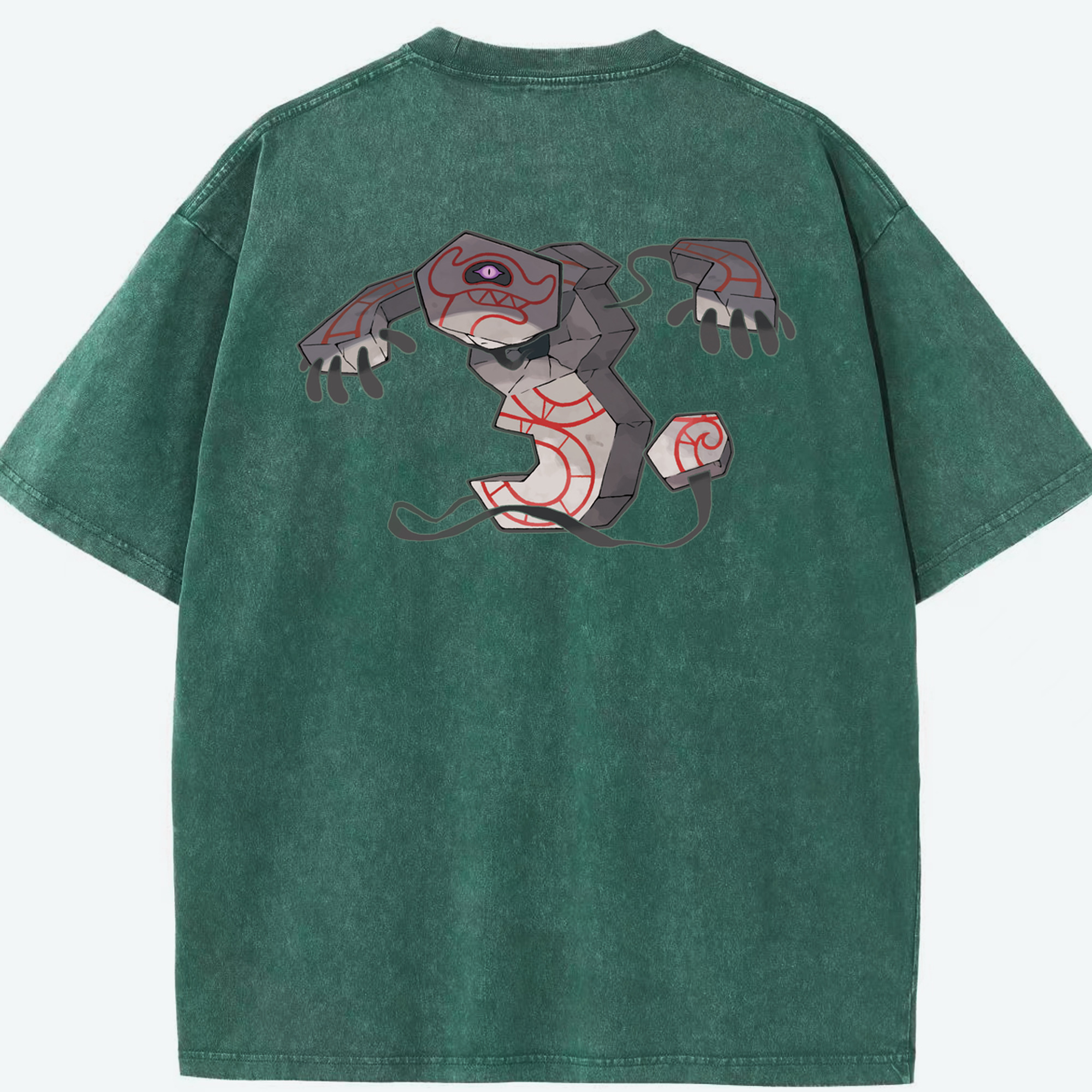 （画像用） ポケットモンスター Pokémon 綿100% ヴィンテージ風 半袖Tシャツ（背面プリント）